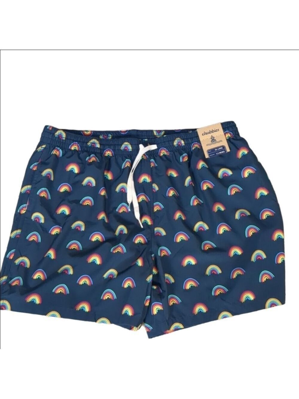 Chubbies the rainbow roads classic swim trunks size XXL